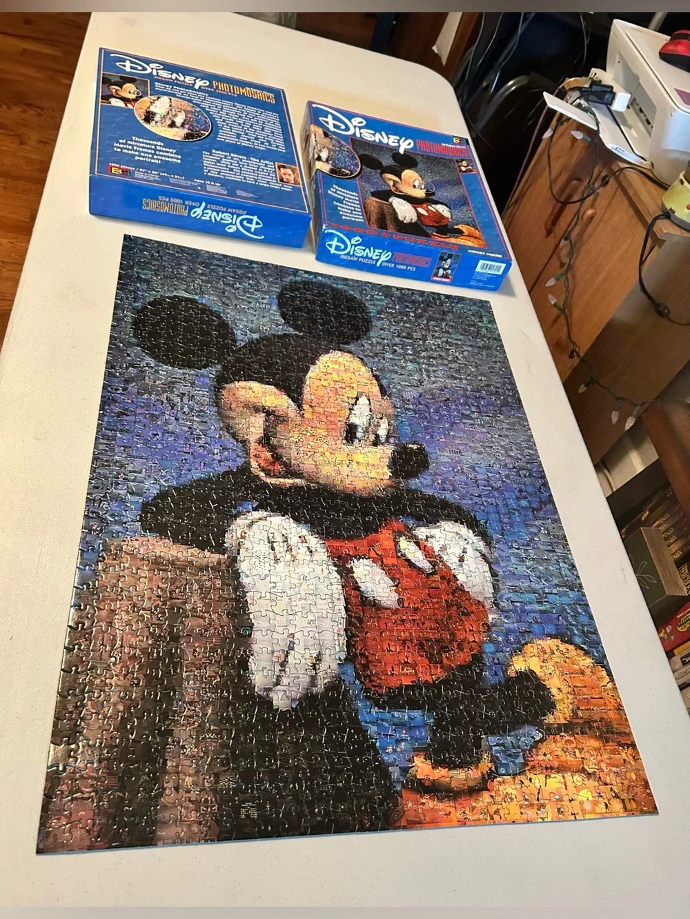 Disney Photomosaic Jigsaw Puzzle - Mickey Mouse, 1000 Pieces Buffalo Games- Used